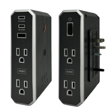 Austere® VII Series Power Wall Charger and 3,500-Joules Surge Protector, 4 AC Outlets and 3 OmniPort USB+PD Ports, 7S-PS4-US1
