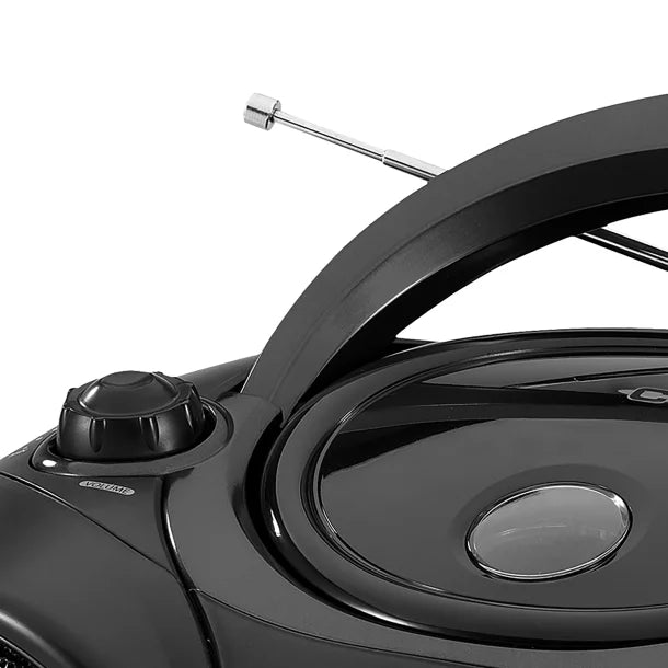 JENSEN® Portable CD Player with AM/FM Stereo Radio, CD-490 (Black)