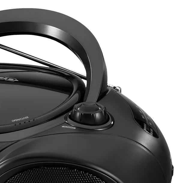 JENSEN® Portable CD Player with AM/FM Stereo Radio, CD-490 (Black)