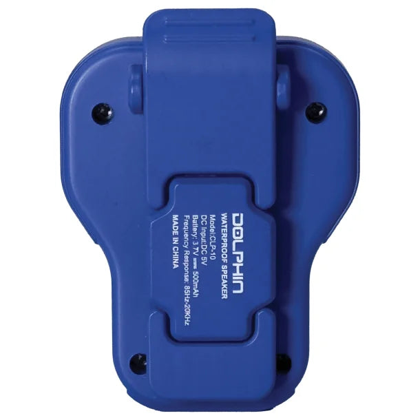 Dolphin® Audio CLP-10 Portable Wearable Waterproof Bluetooth® Speaker with Magnetic Clip (Blue)