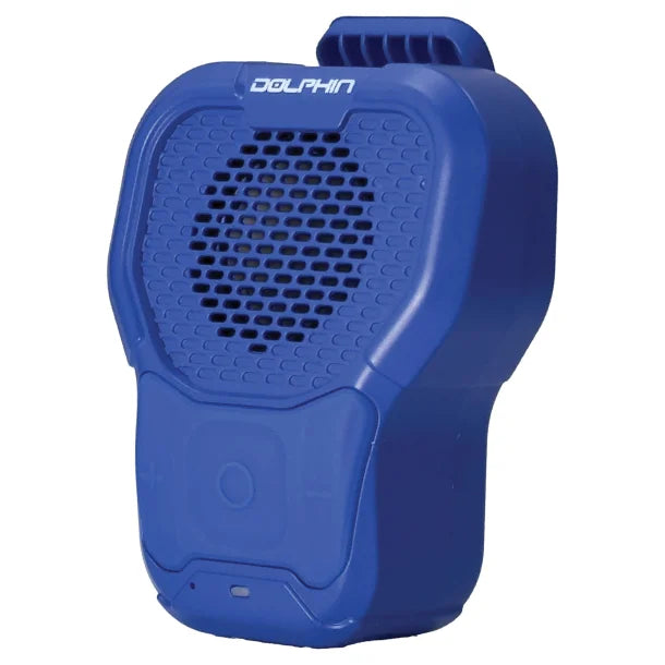 Dolphin® Audio CLP-10 Portable Wearable Waterproof Bluetooth® Speaker with Magnetic Clip (Blue)