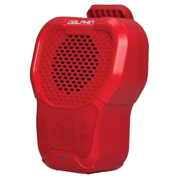 Dolphin® Audio CLP-10 Portable Wearable Waterproof Bluetooth® Speaker with Magnetic Clip (Red)