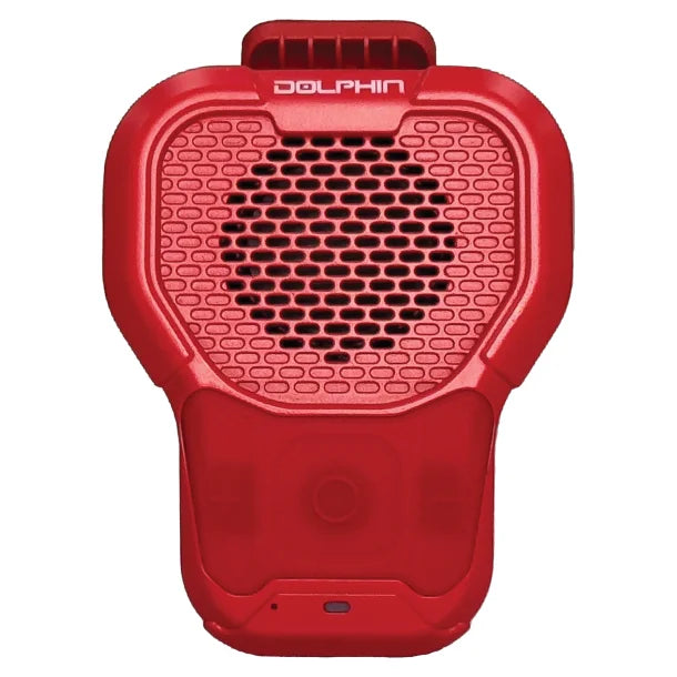 Dolphin® Audio CLP-10 Portable Wearable Waterproof Bluetooth® Speaker with Magnetic Clip (Red)
