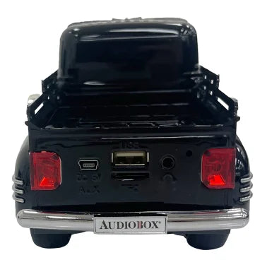 Audiobox® Retro Ride™ 10-Watt-RMS Bluetooth® Rechargeable Truck Speaker with FM Radio (Black)