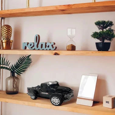 Audiobox® Retro Ride™ 10-Watt-RMS Bluetooth® Rechargeable Truck Speaker with FM Radio (Black)