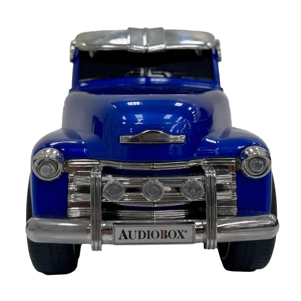 Audiobox® Retro Ride™ 10-Watt-RMS Bluetooth® Rechargeable Truck Speaker with FM Radio (Blue)
