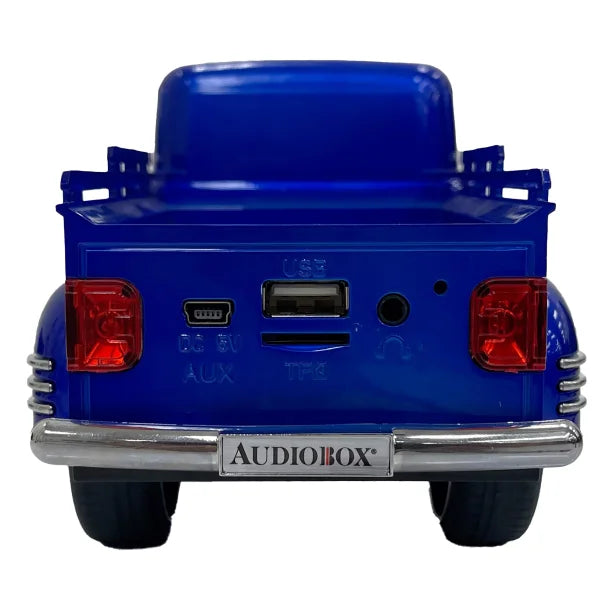 Audiobox® Retro Ride™ 10-Watt-RMS Bluetooth® Rechargeable Truck Speaker with FM Radio (Blue)