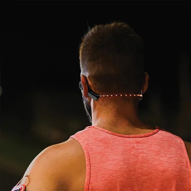 OPN Sound® Dashlyte Bluetooth® Bone-Conduction LED-Neckband Headphones with Microphone, Black