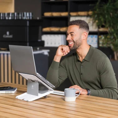 Fellowes® Breyta™ Ergonomic Laptop Riser Stand (White)