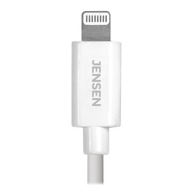 JENSEN® 4-Ft. Lightning® Charge and Sync Cord for Apple®, White