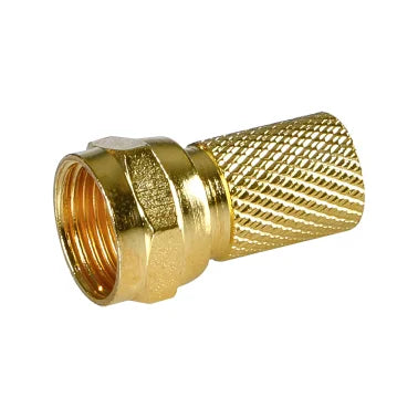 RCA VH5910R Gold-Plated RG Twist-on F-Connectors, 10 Count