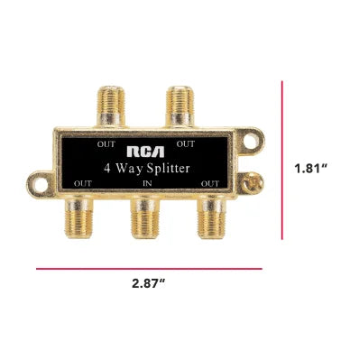 RCA Coaxial Splitter (4-Way)