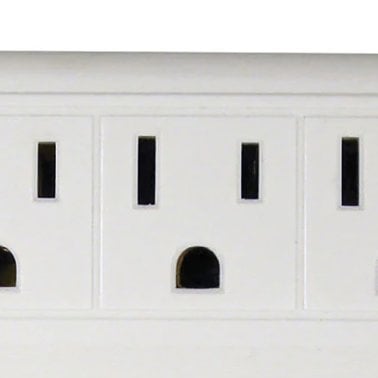 PRIME® 6-Outlet Direct Plug-in Wall Tap, White, PB801011