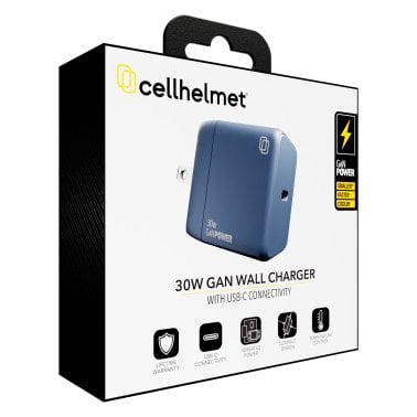 cellhelmet® 30-Watt USB-C® GaN Wall Charger
