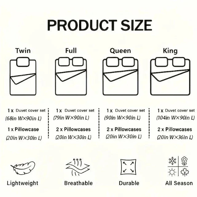 Haoyijia Big Flower Duvet Cover Queen