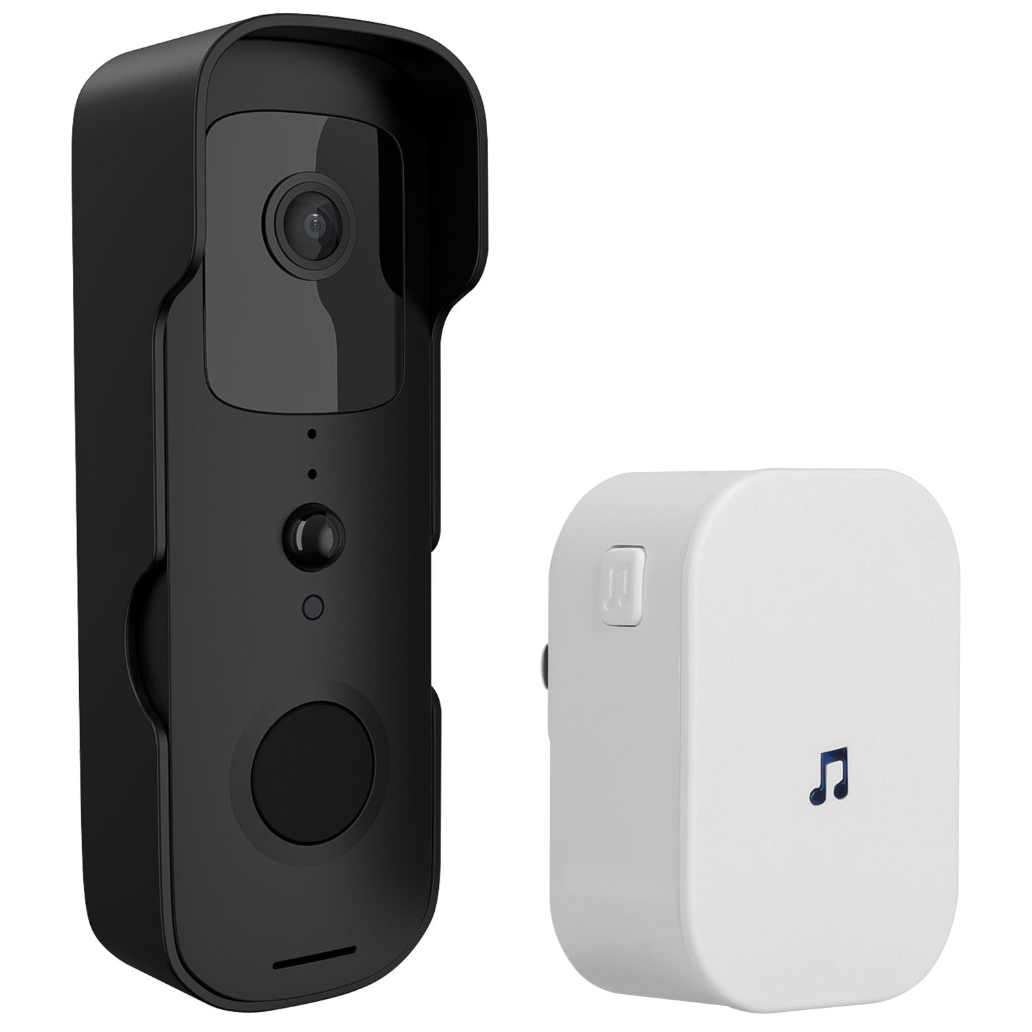 Wireless Smart Wi-Fi Video Doorbell Security Phone Doorbell Intercom Camera Two Way Audio Night Vision Compatible with Alexa Google Assistant
