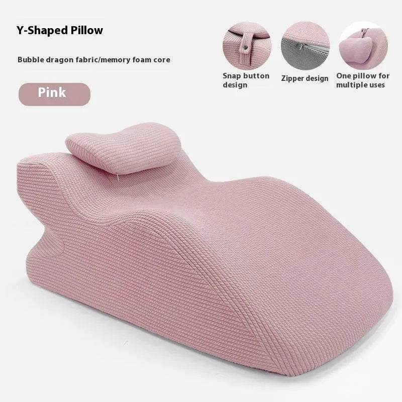 Sleeping Y-shaped Pillow Bed Watch Mobile Phone Memory Foam Pillow Neck Protector