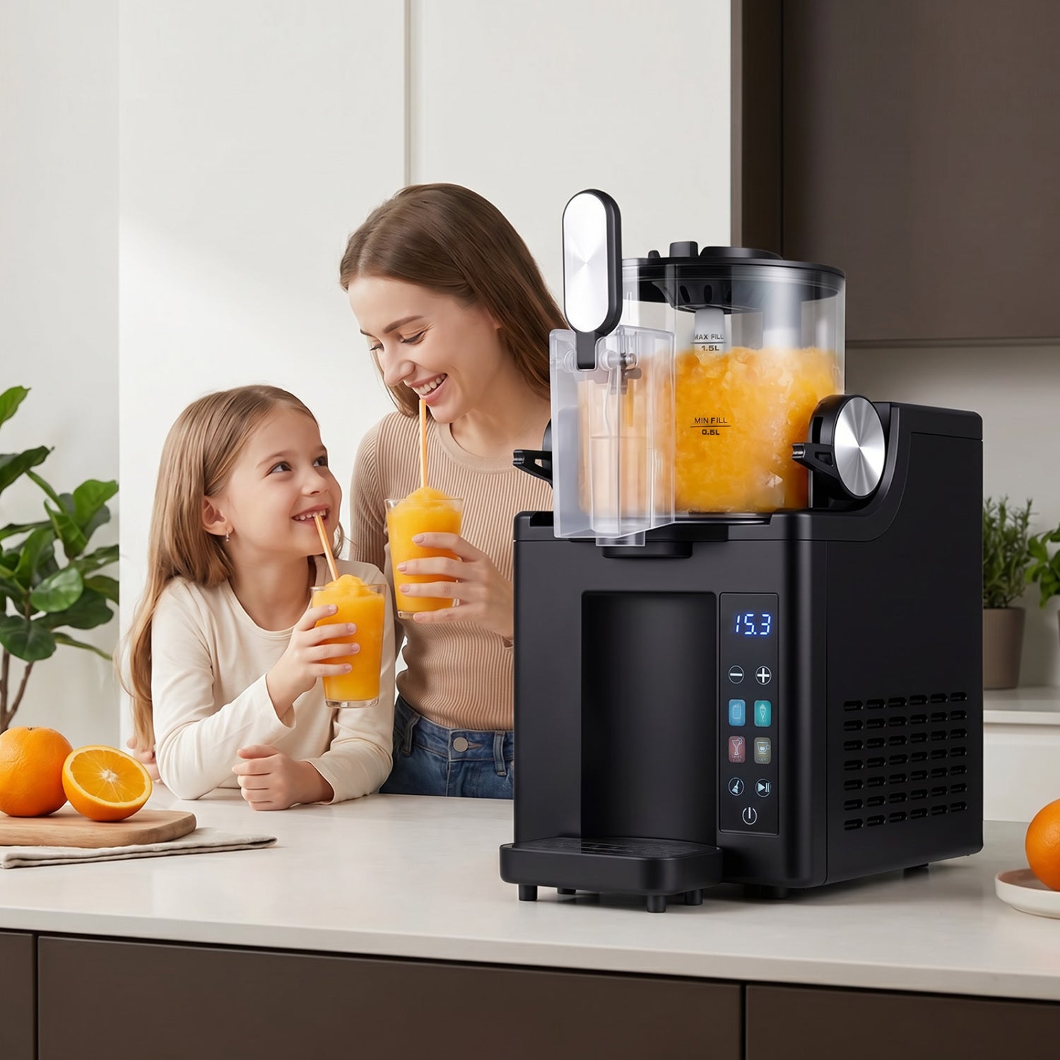 Slushie Machine for Home 68 oz Frozen Drink Maker with 4 Presets
