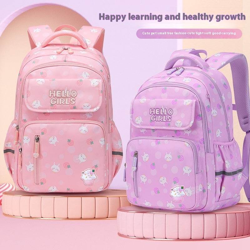 6-12-year-old Primary School Children Girls Backpack Large Capacity Schoolbag
