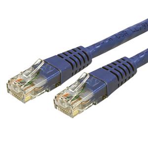 50ft CAT6 Ethernet Cable - Blue Molded Gigabit - 100W PoE UTP 650MHz - Category 6 Patch Cord UL Certified Wiring/TIA