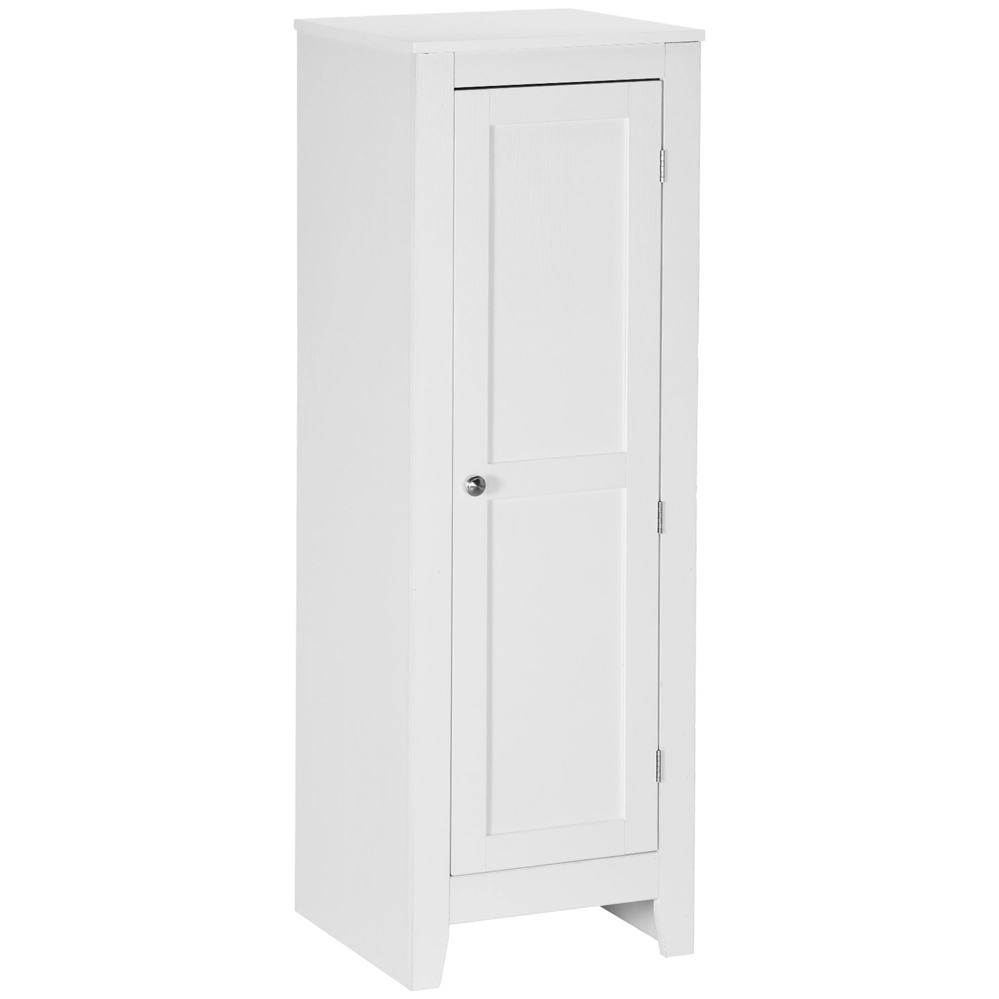 HOMCOM Modern Kitchen Pantry Small Storage Cabinet Adjustable Shelf Door Shelves White