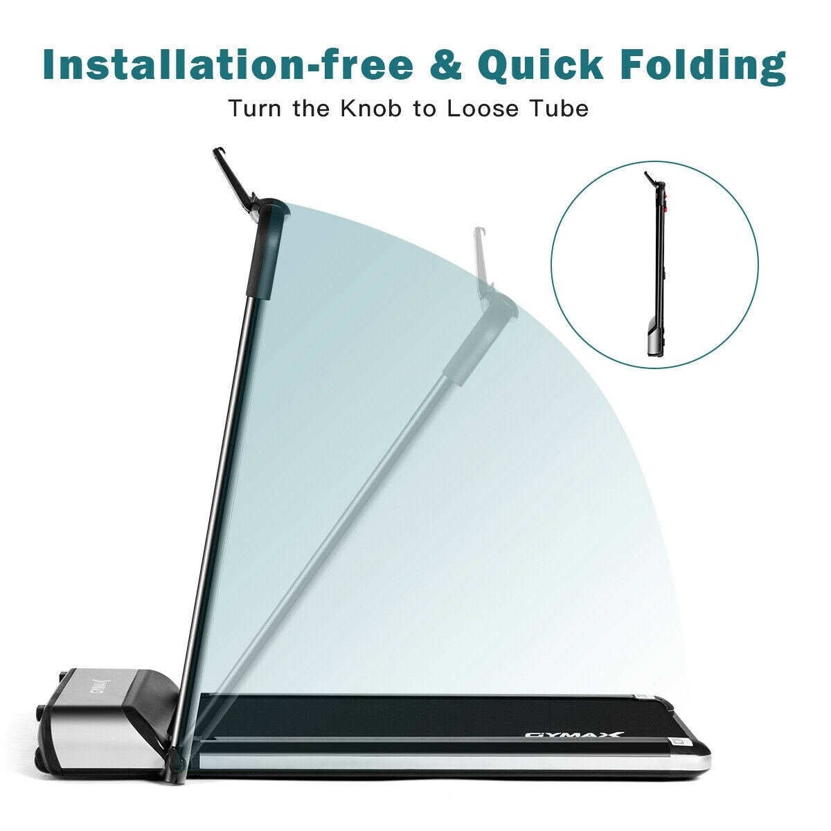 Ultra-thin Electric Folding Motorized Treadmill with LED Monitor Low NoiseÂ