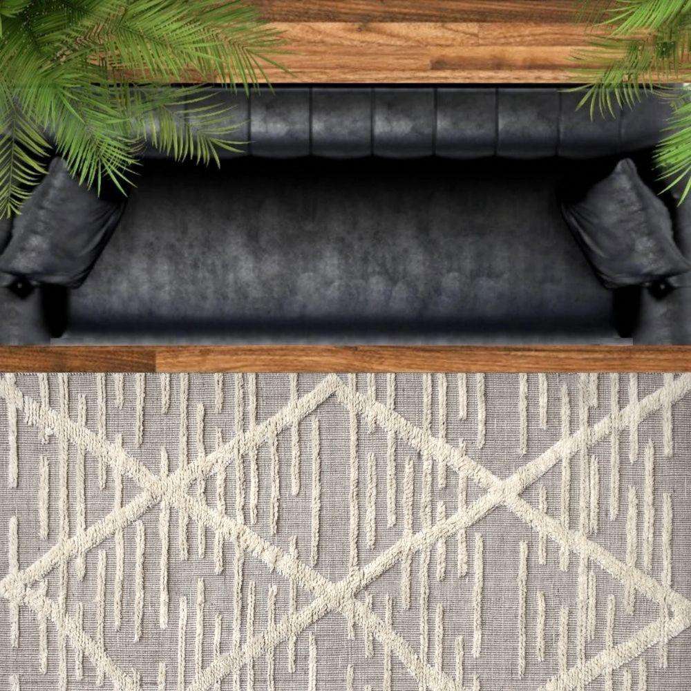 Rain Woven Wool 6X9 Rug