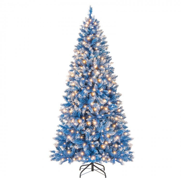 6 FT Artificial Christmas Tree with 767 Snowy Branch Tips