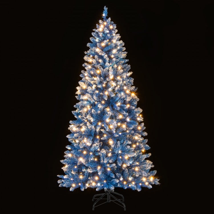 6 FT Artificial Christmas Tree with 767 Snowy Branch Tips