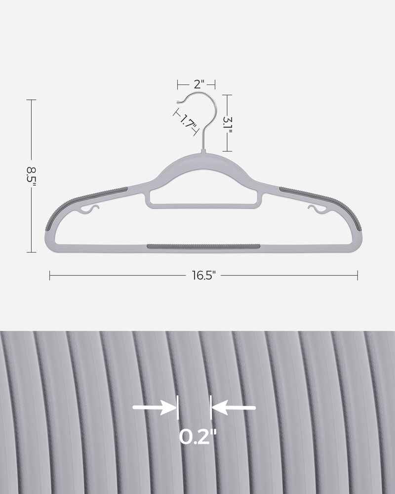 SONGMICS Heavy-Duty Plastic Hangers