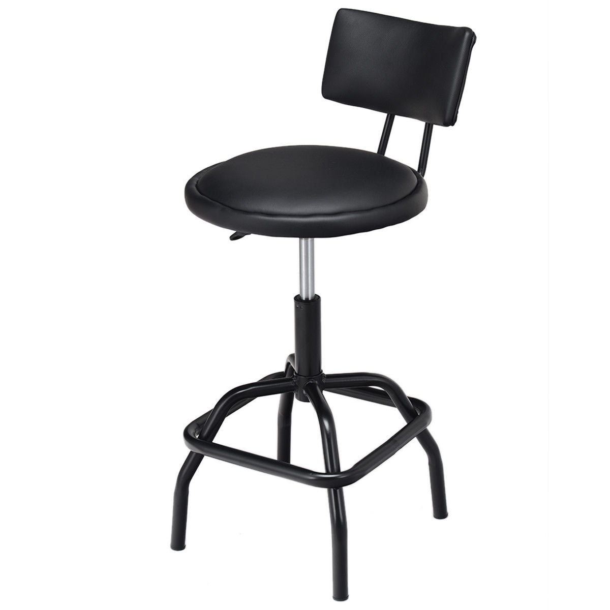 Adjustable Swivel Vintage PU Leather Bar StoolÂ