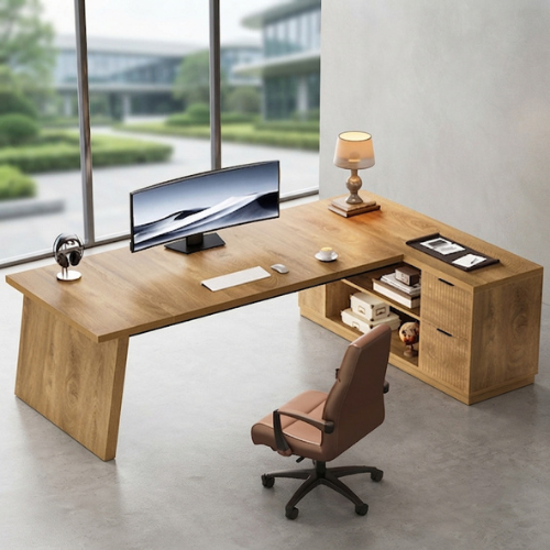78" L-Shaped Executive Desk, Large Corner Computer Desk for Home Office