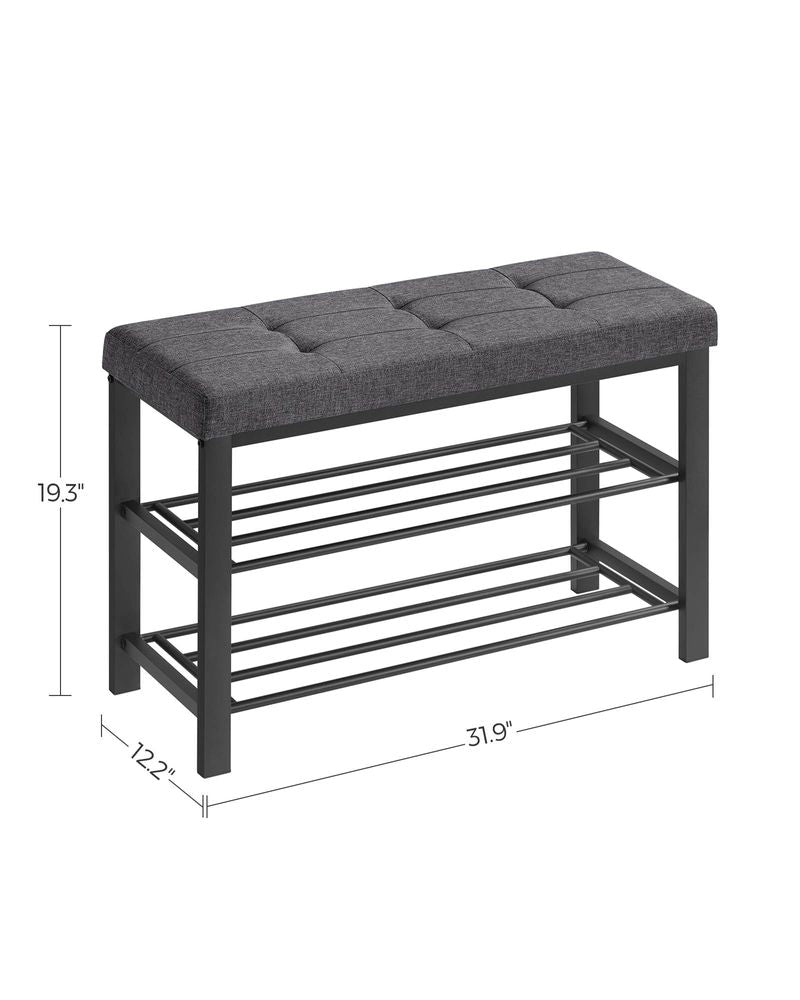 SONGMICS Shoe Bench with Cushion