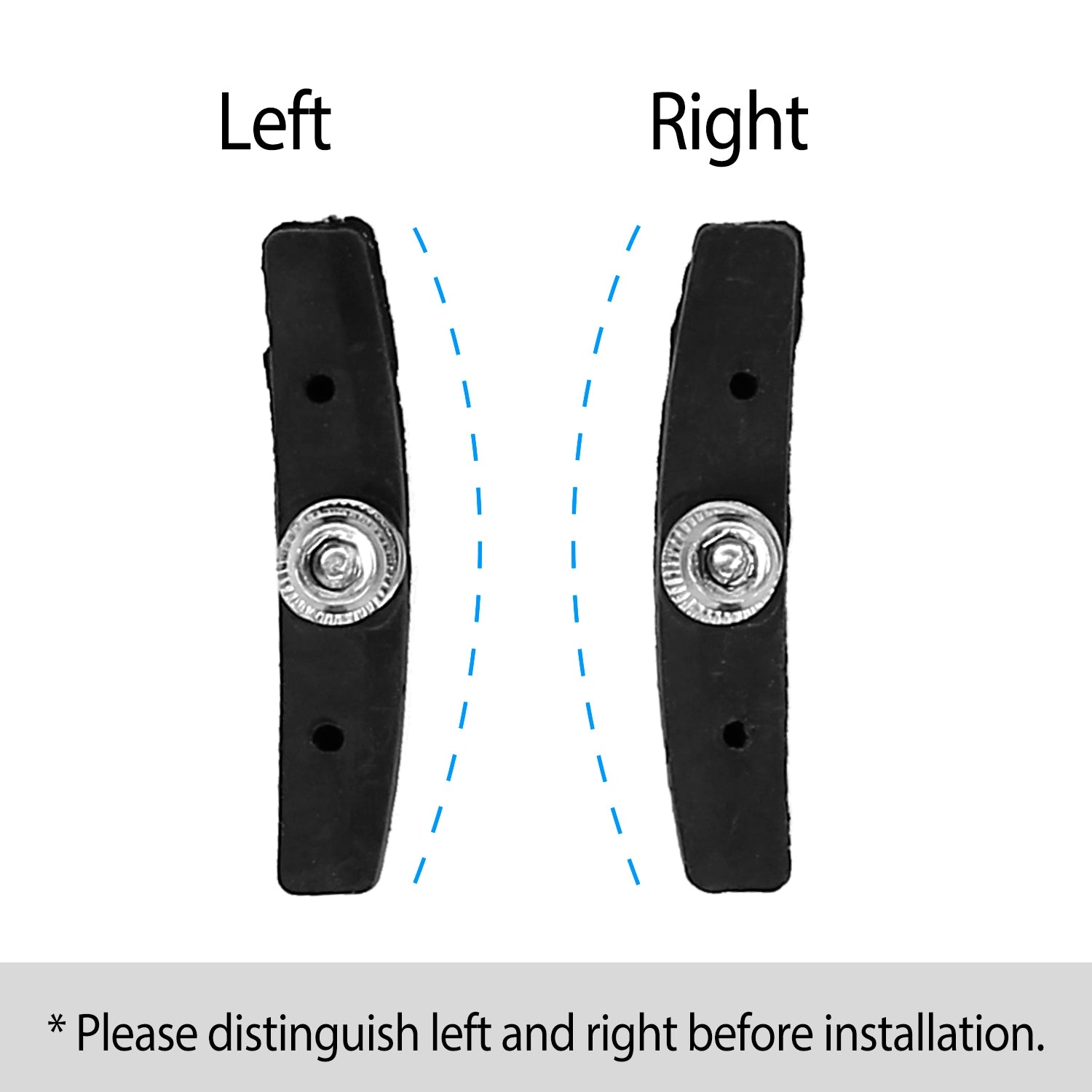5 Pairs V Bike Brake Pads Road Mountain Bicycle V-Brake Blocks Set 70mm Non-Slip V Bicycle Stop Caliper W/ Hex Nuts and Spacers