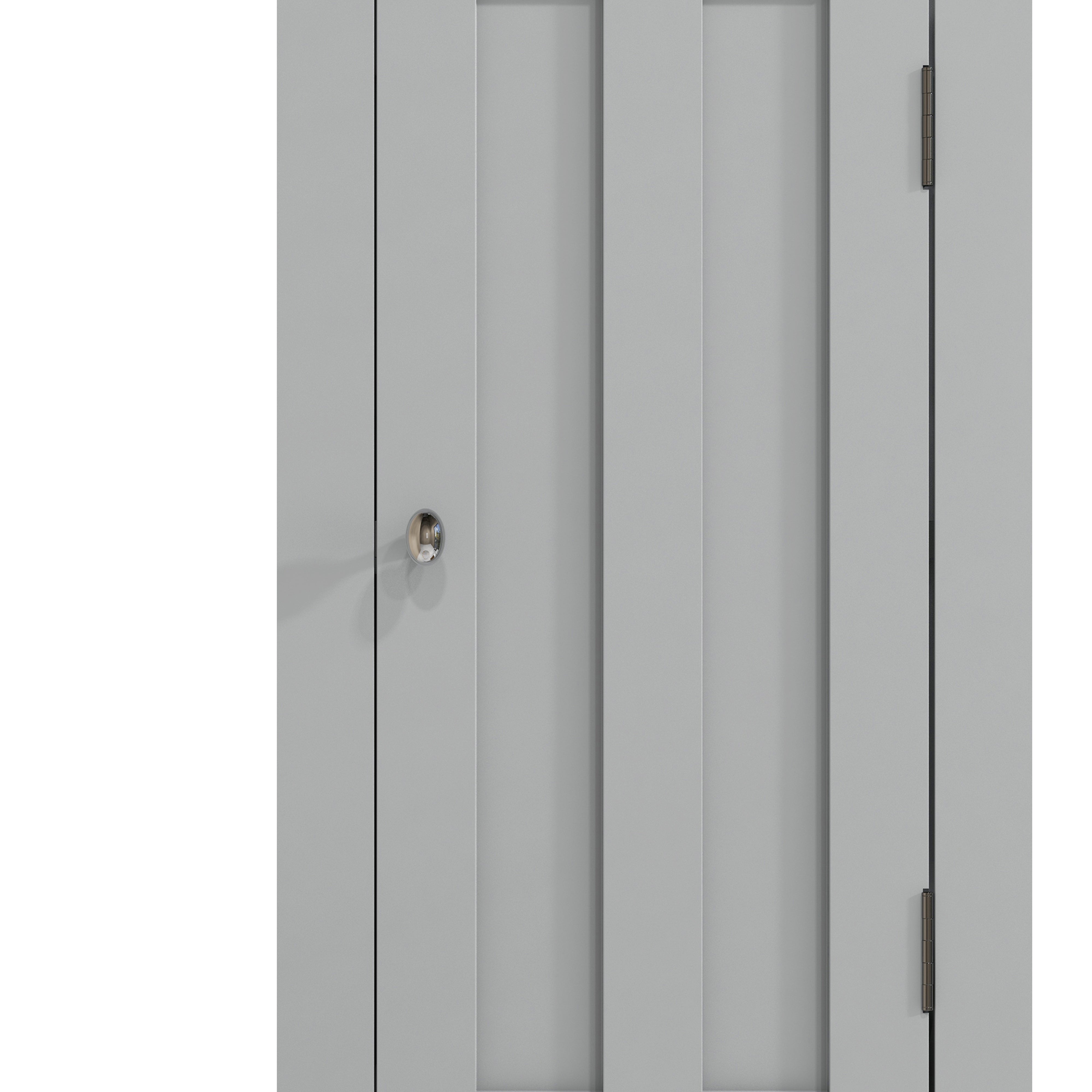 Tall Bathroom Storage Cabinet with Shelves, Grey