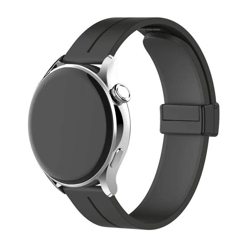 Applicable Watt4 Strap Silicone Magnetic Folding Buckle Watch Band