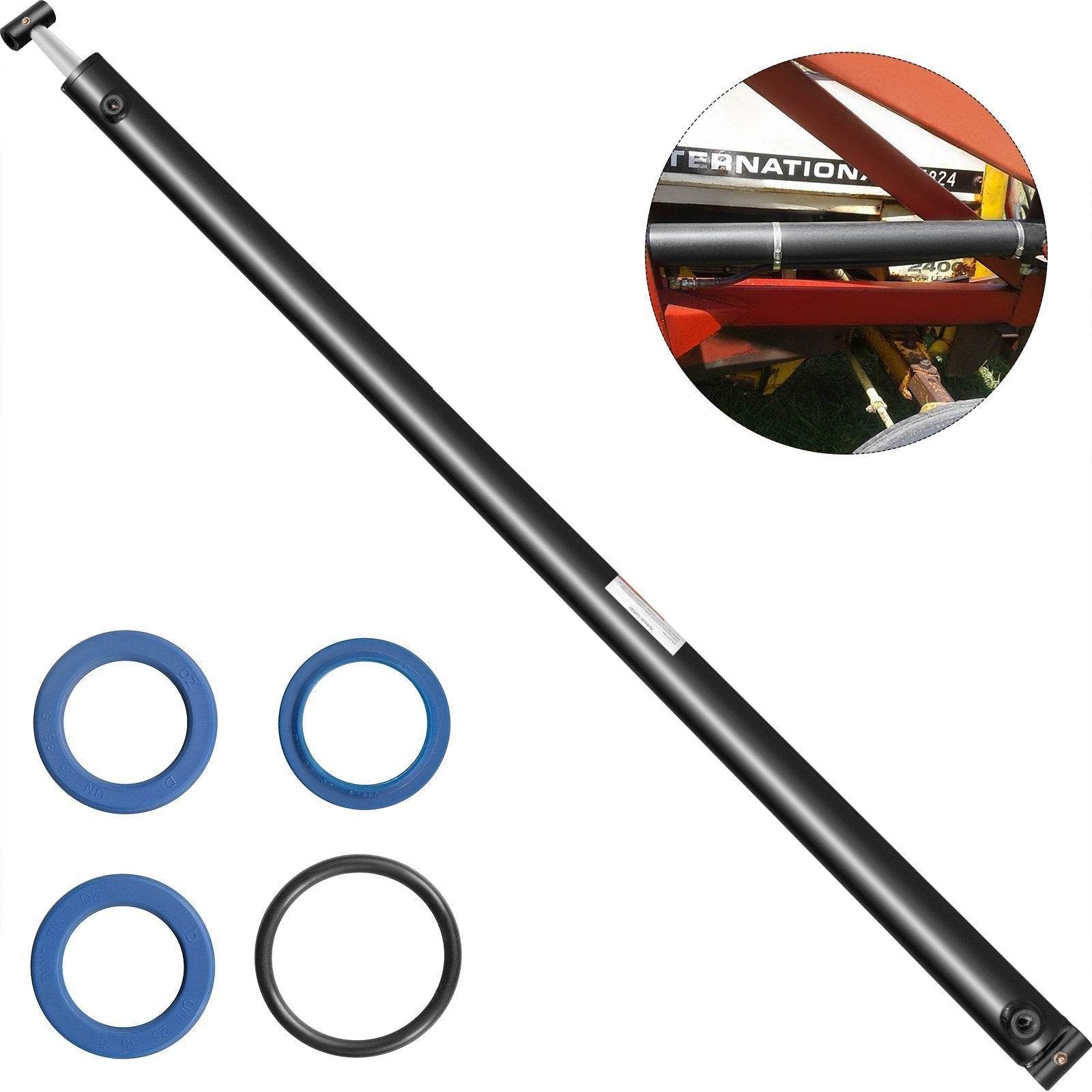 Hydraulic Cylinder 2 Bore 36 Stroke Hydraulic Ram Cylinder 3000psi Hydraulic Cylinders Welded Double Acting Cross Tube SAE6 Port Hydraulic Lifting Cylinder