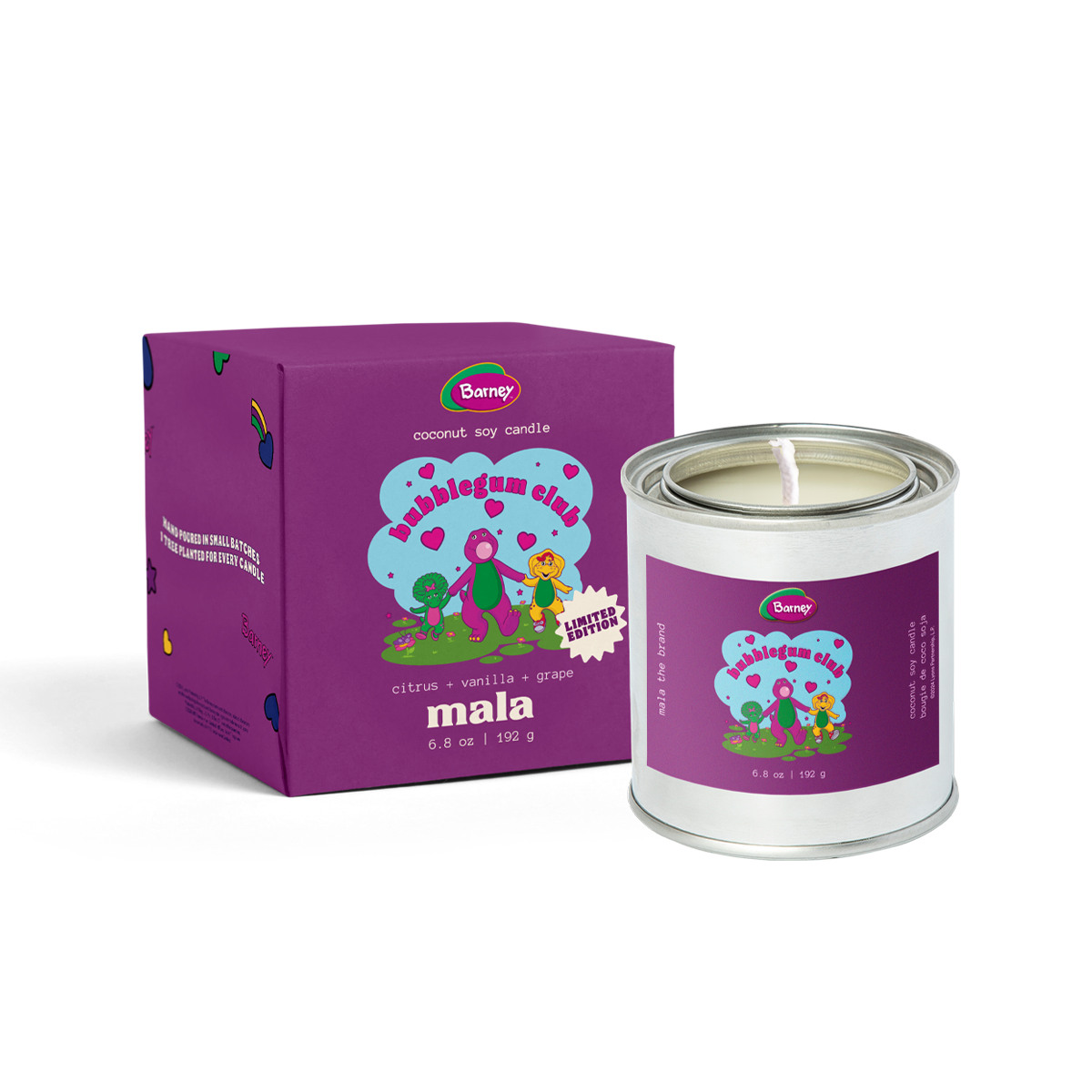 Barney x Mala: Bubblegum | Citrus + Vanilla + Grape