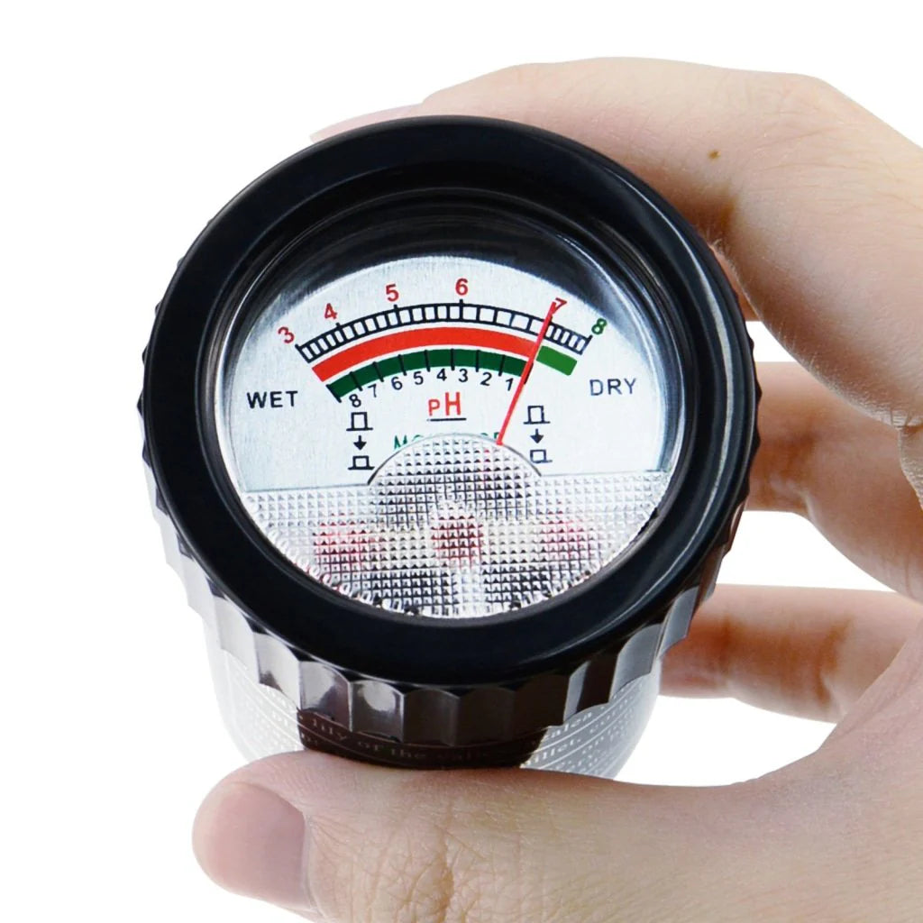 Soil pH & Moisture Tester Meter with 295mm Waterproof Probe