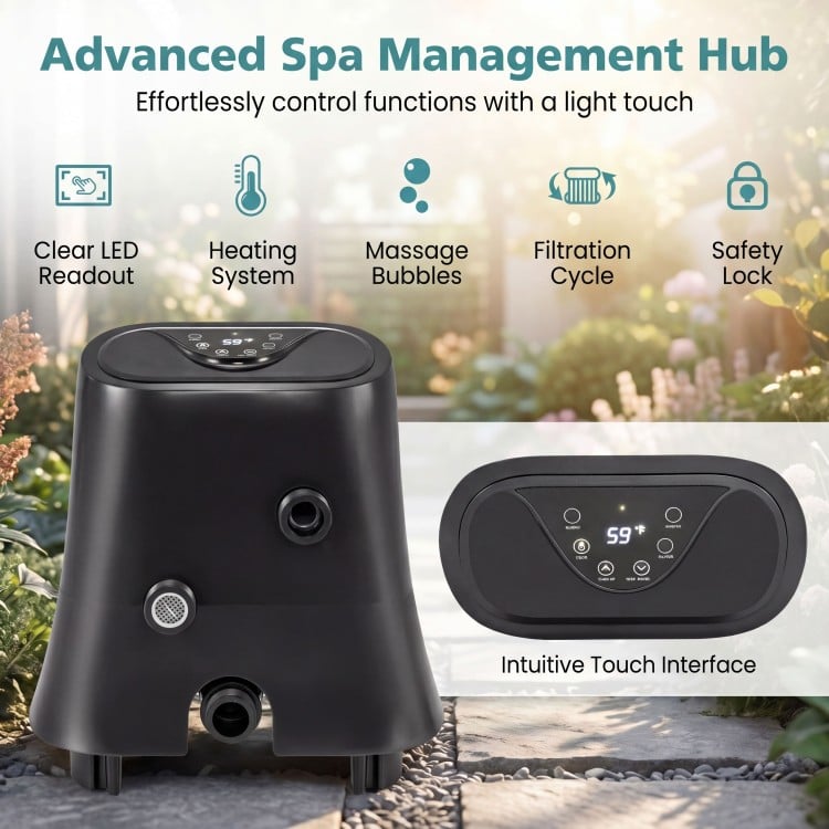 70/80 Inches Round SPA Pool Hottub with 110/130 Air Jets Electric Heater Pump