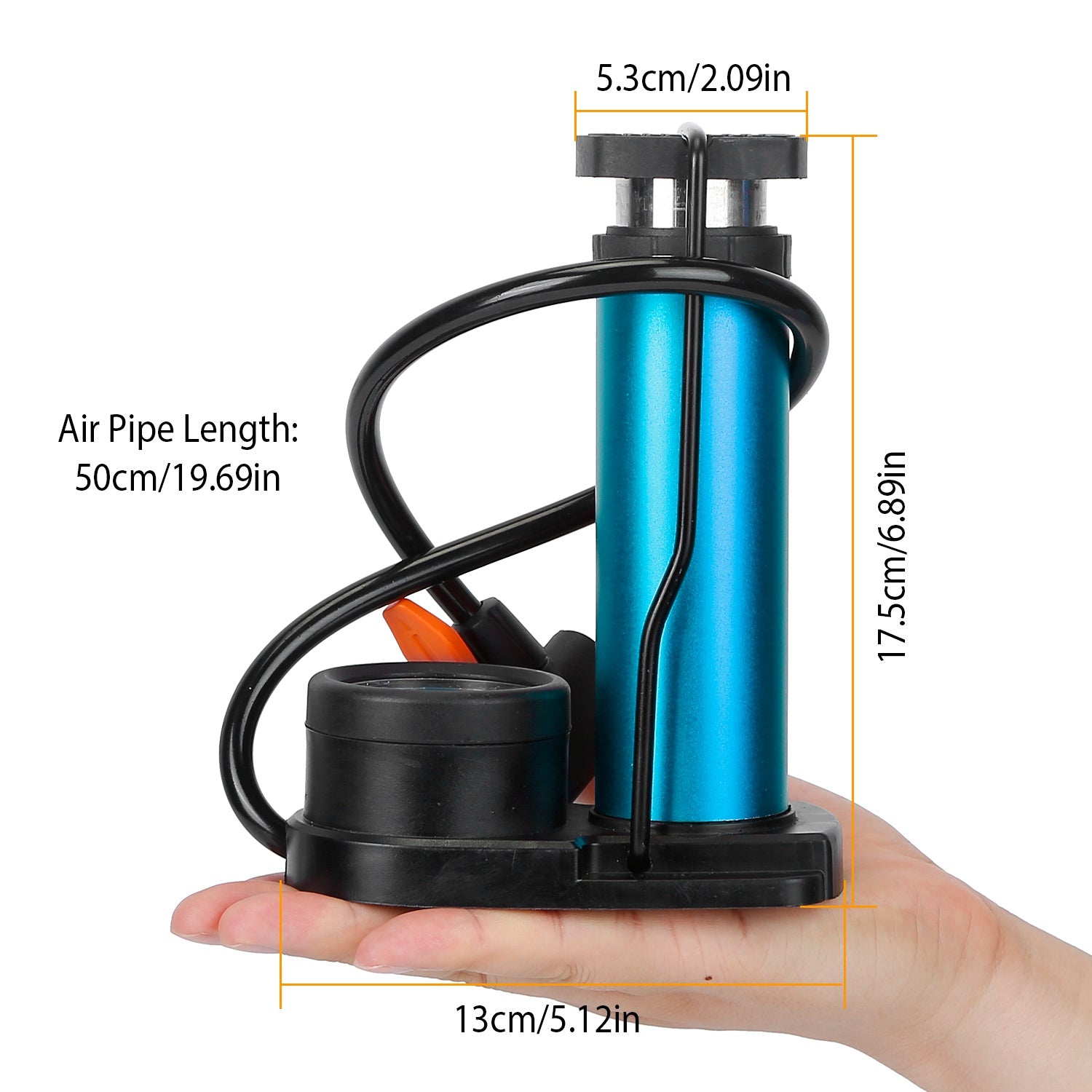 Mini Bike Foot Pump Portable Bicycle Tire Inflator Ball Air Pump Pressure Gauge Tire Air Pump