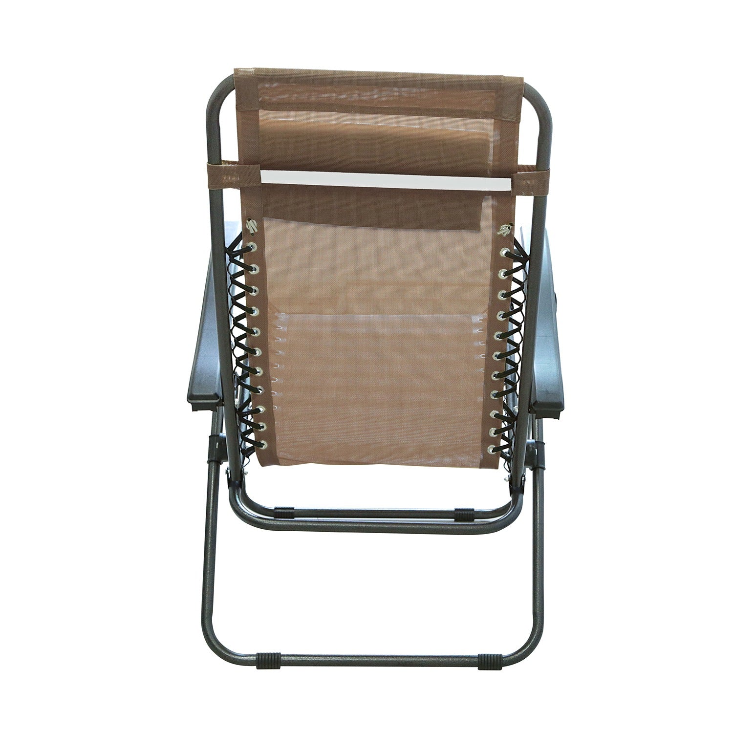 Zero Gravity Lounge Chair 330lbs Load Foldable Recliner Chair w/ Stress Relief Pillow Patio Poolside Beach Lying Chair