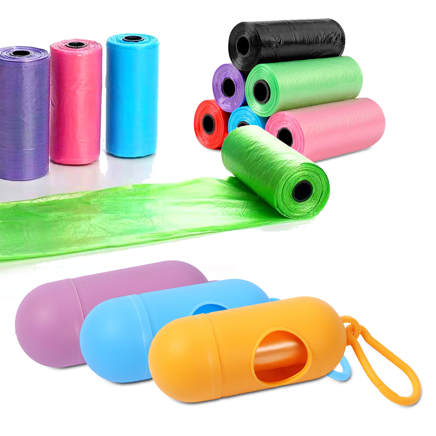 10 Rolls 150 Count Dog Waste Bags Disposable Dog Poop Bags with Dispenser Leakproof Ecofriendly Unscented