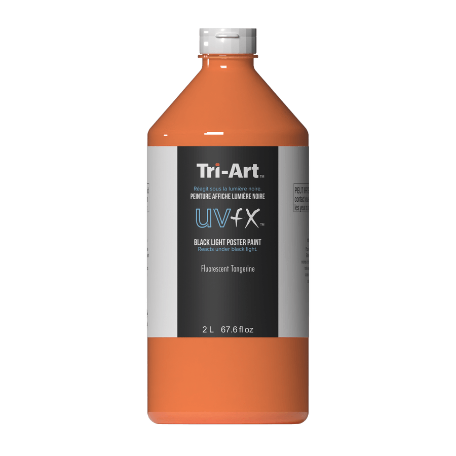 UVFX Black Light Poster Paint - Fluorescent Tangerine