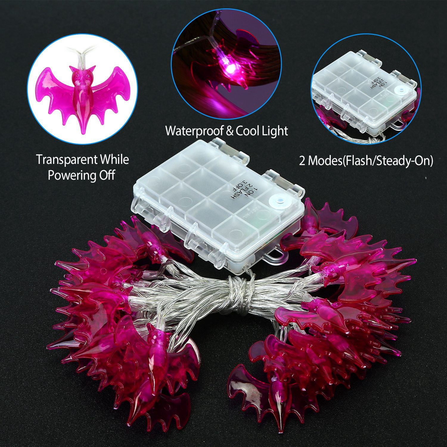 Halloween Pumpkin String Lights 30 LEDs 9.8ft Halloween String Lights Decorative Fairy Lights For Party Bedroom Home Festival Decoration