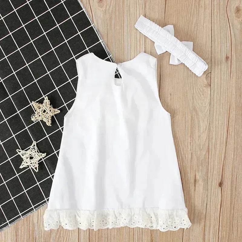 Girls baby sleeveless bow skirt Dress Christening Dress Baby girl Dress Baptism Gown