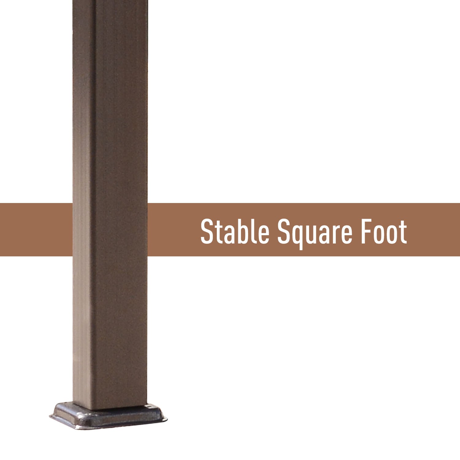 Outsunny 10'x10' Aluminium Pergola Gazebo Outdoor Canopy Sunshade Square Garden Shelter Trellis Coffee