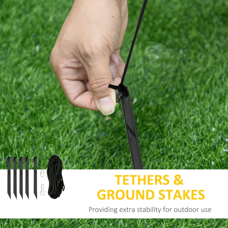 HOMCOM 6.5FT Inflatable Christmas Santa & Snowman on Sleigh with Reindeer, LED Lighted Blow Up Holiday Yard Decoration