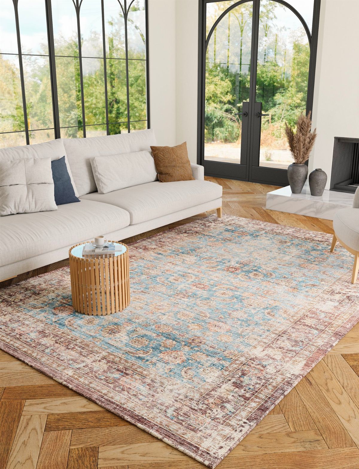 Zariah Brick Lagoon Rug