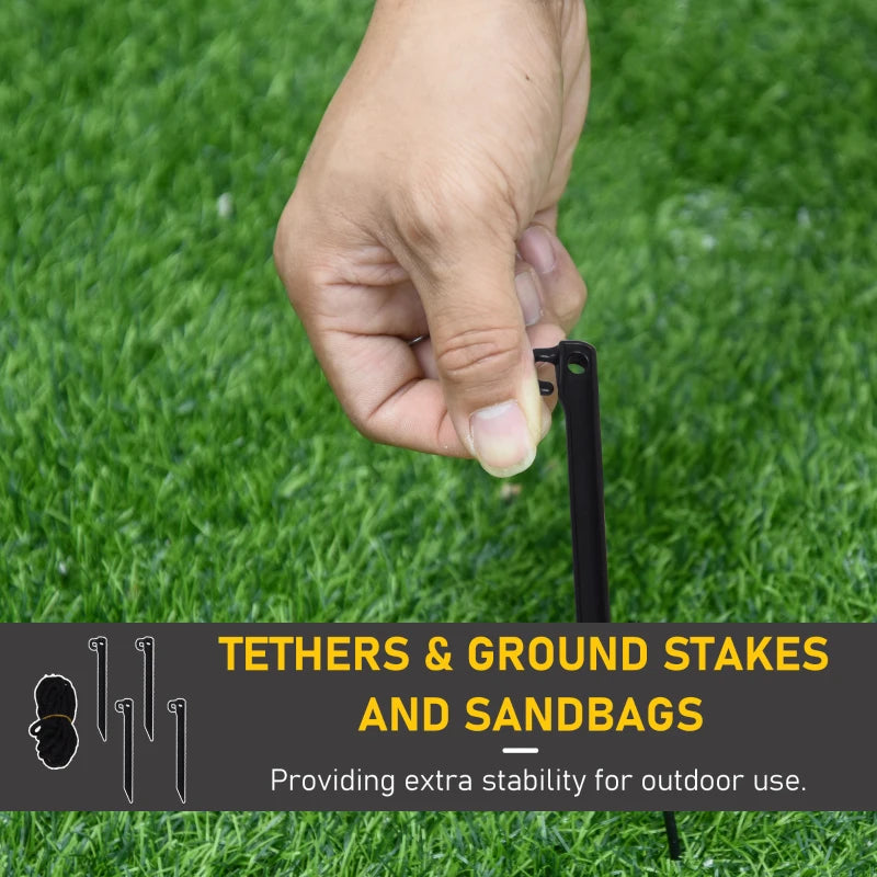 HOMCOM 4FT Inflatable Christmas Snowmen Family, LED Lighted Holiday Blow Up Decoration for Indoor & Outdoor Display